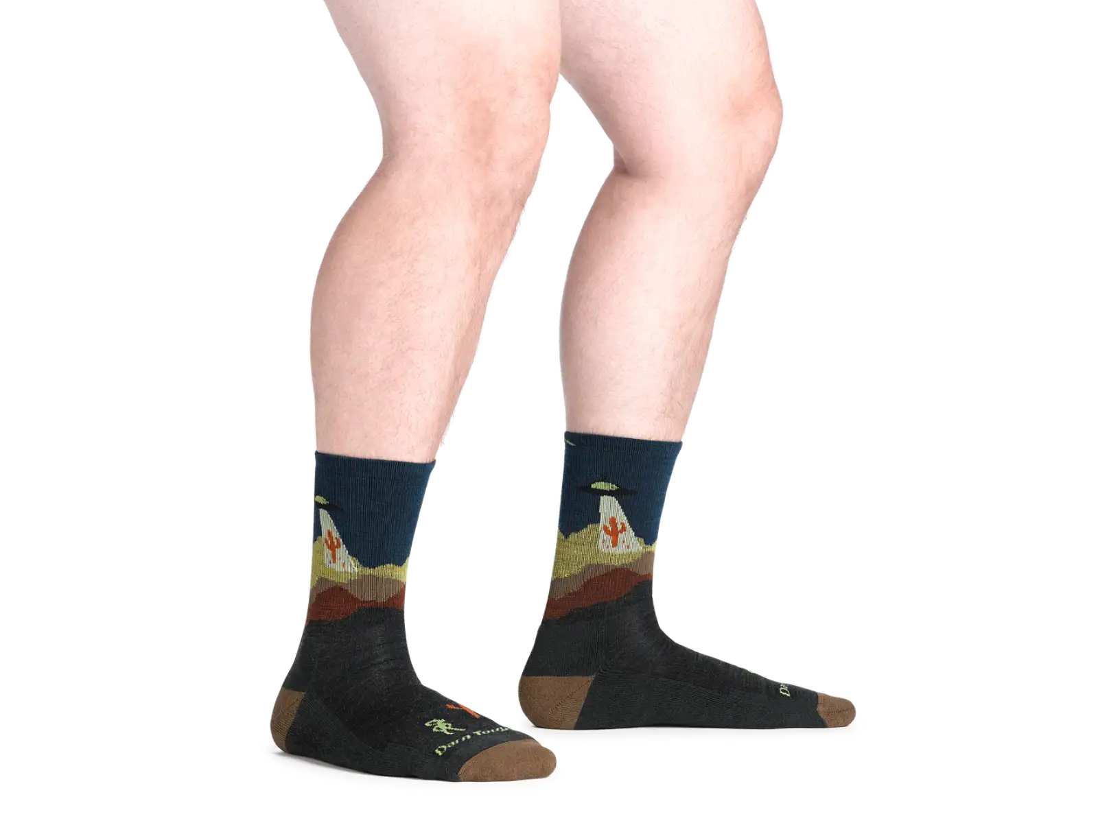 Darn Tough Spaced Out Micro Crew Lightweight Cusion men's socks Charcoal