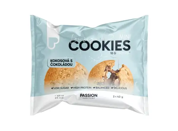 Passion Cookies Coconut and chocolate Mini 2x40 g