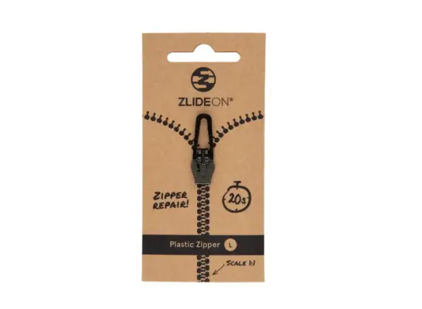 ZlideON repair slider for plastic zippers black