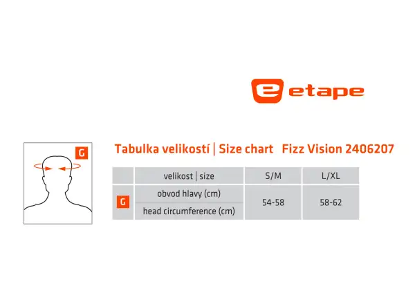 Etape Fizz Vision cap black/reflective