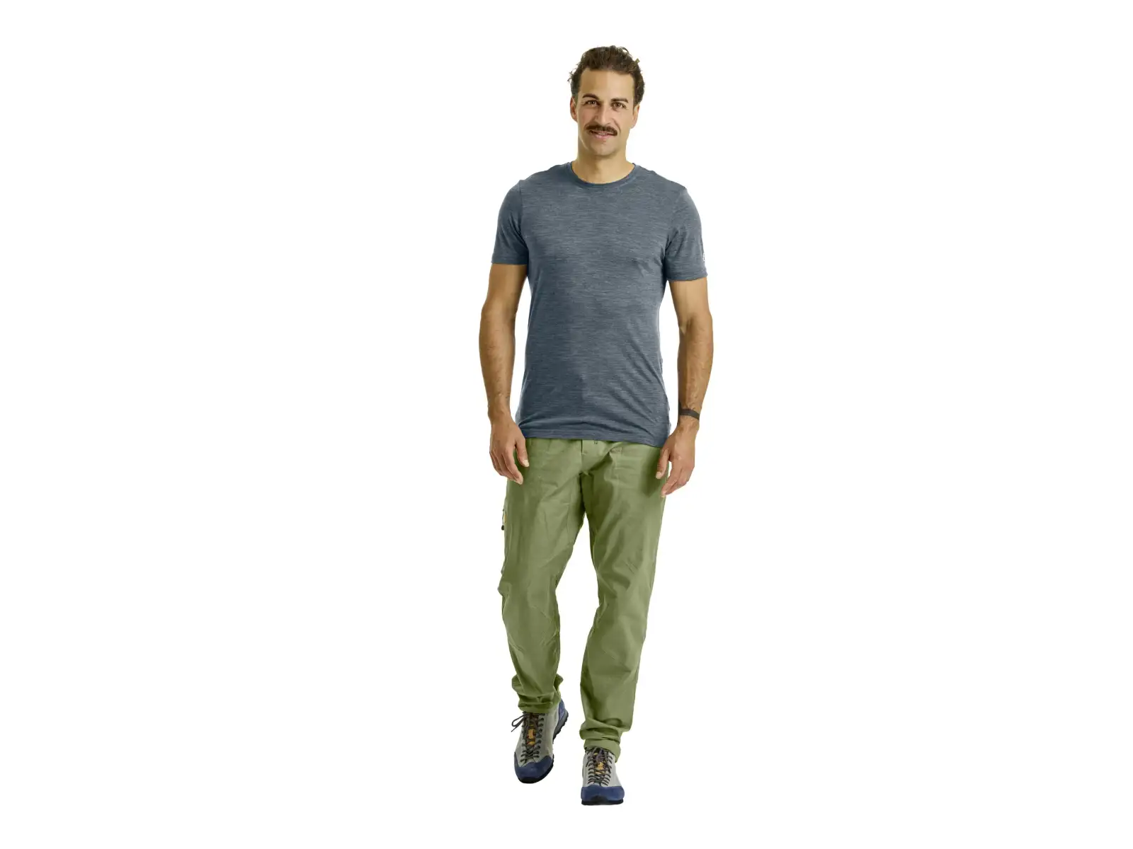 Ortovox 120 Cool Tec Clean men's short-sleeve T-shirt Dark Arctic Grey Blend