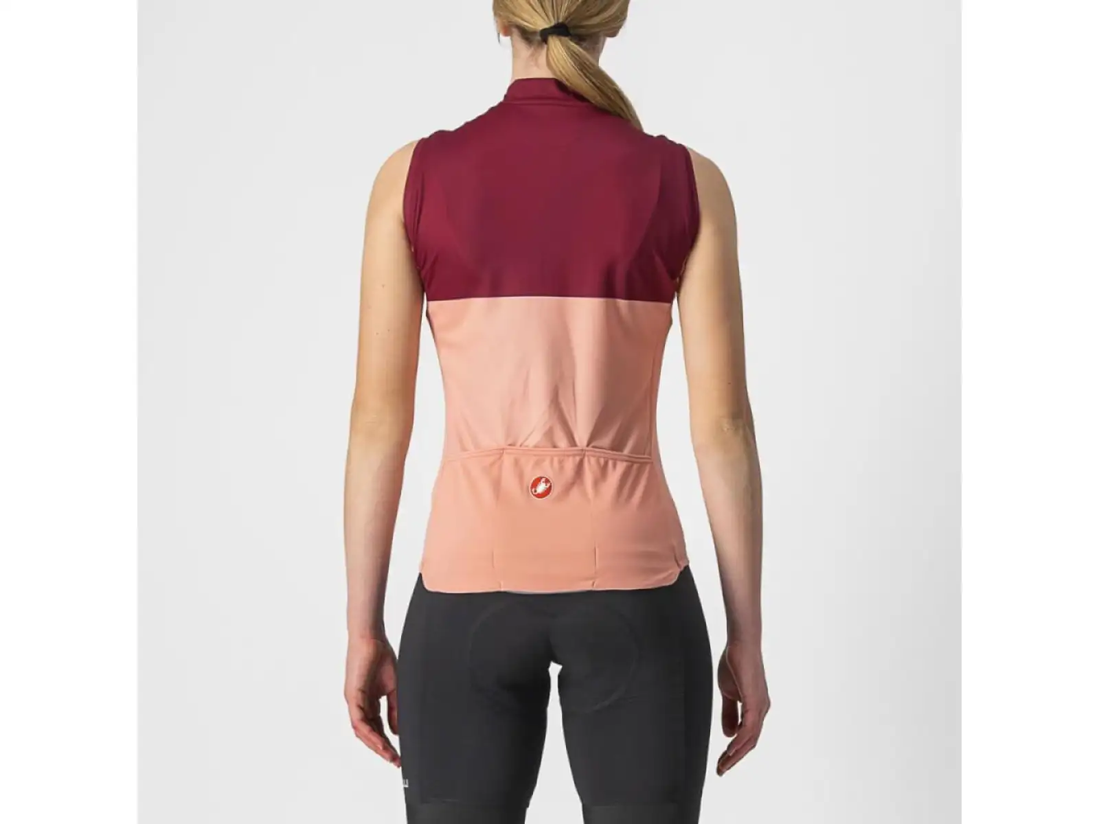 Castelli Velocissima women's jersey sleeveless blush/bordeaux