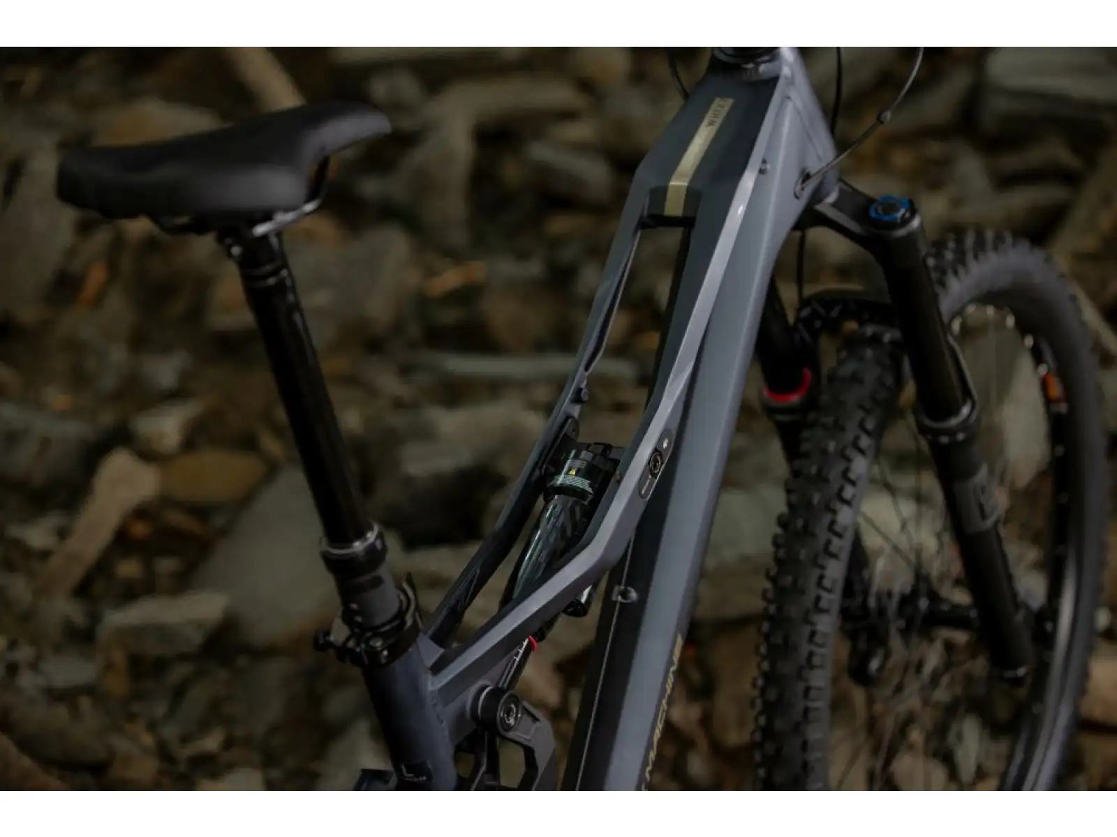 Rock Machine Whizz FS II 90 AXS mountain bike Matte Milionaire Blue