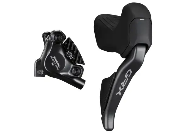 Shimano GRX Di2 ST-RX825 + BR-RX820 12sp right shifting and rear brake lever and caliper