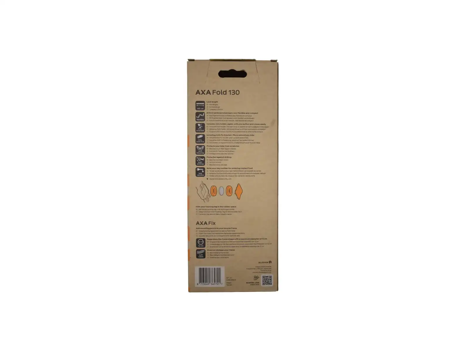 AXA folding lock Fold 130 black