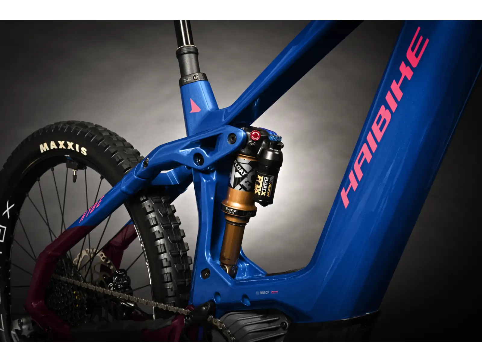 Haibike Hybe 11 Blue/Magenta/Pink full suspension e-bike
