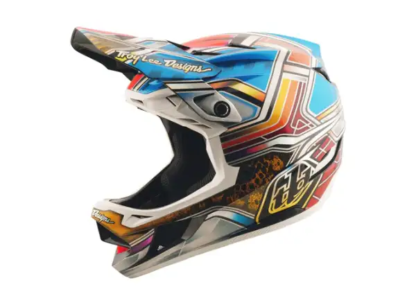 Troy Lee Designs D4 Carbon helmet Lowrider Blue