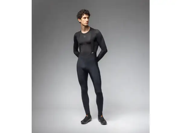 Alé R-EV1 Speedfondo Plus men's winter bib tights with pad Black