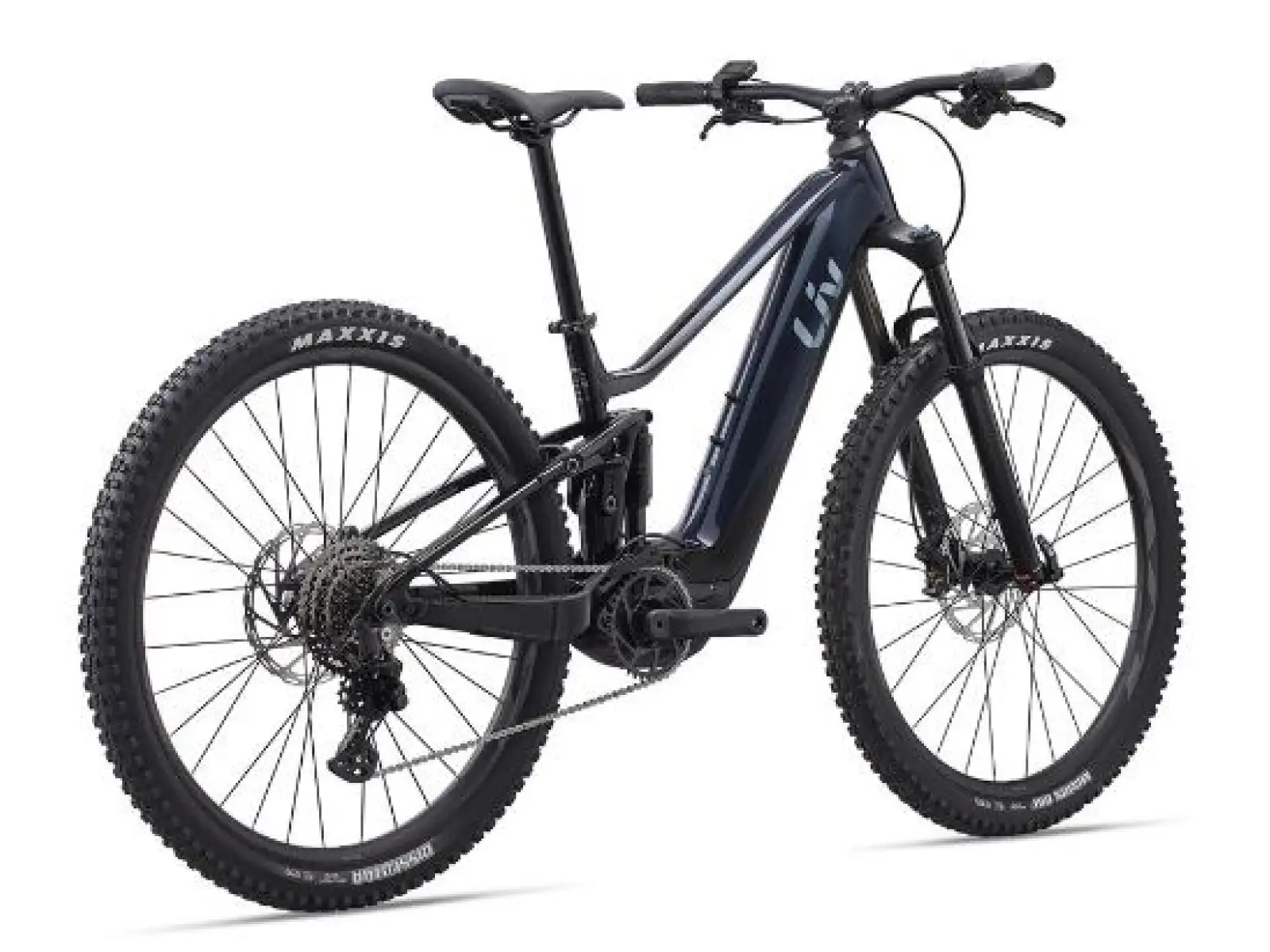 Liv Embolden E+ 2 women's full-suspension e-bike Cosmos Navy