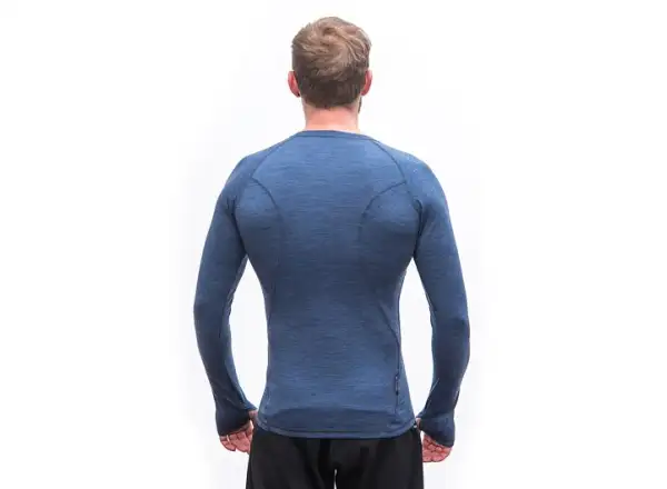 Sensor Merino Bold men's long sleeve shirt Cool Blue