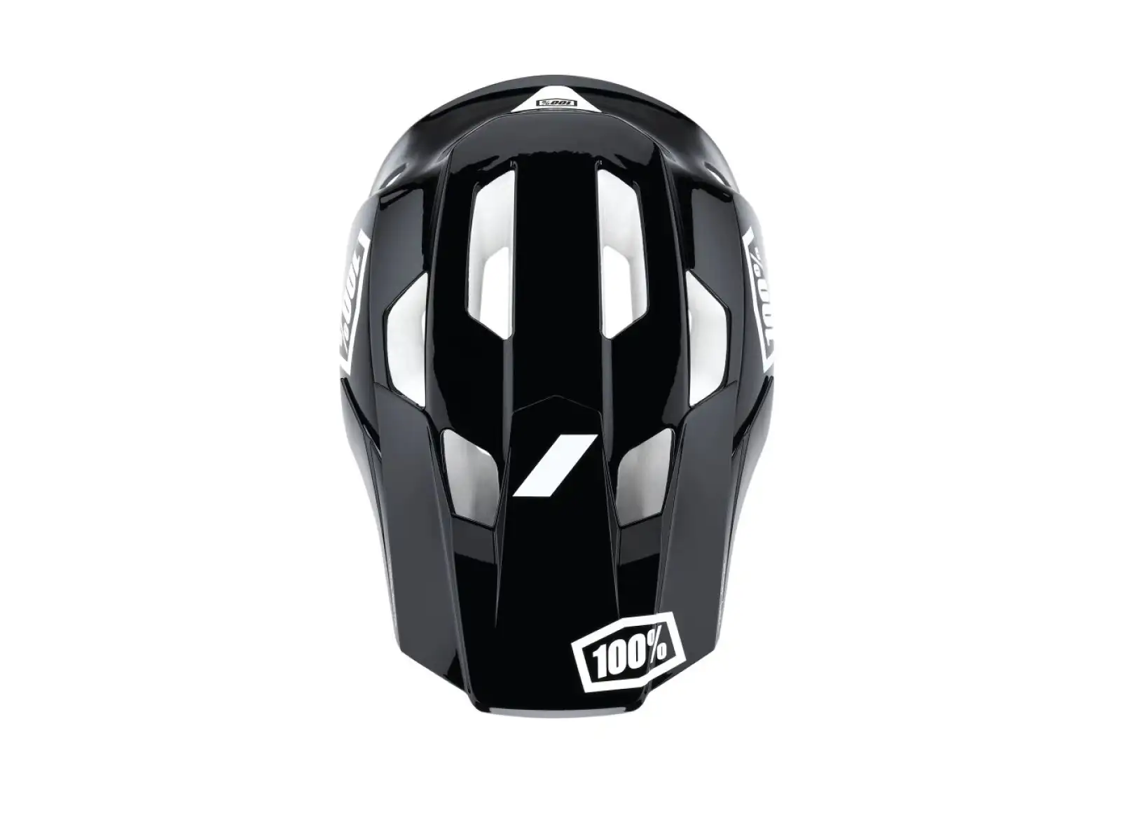 100% Trajecta w/Fidlock Helmet Black/White
