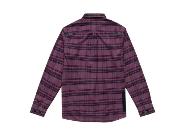 Troy Lee Designs Grind Flannel men's shirt Plaid Deep Purple