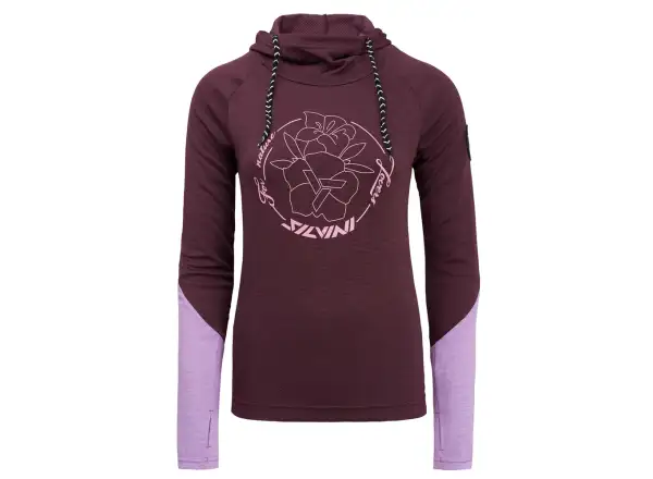 Silvini Merate women's long sleeve shirt Plum/Blush