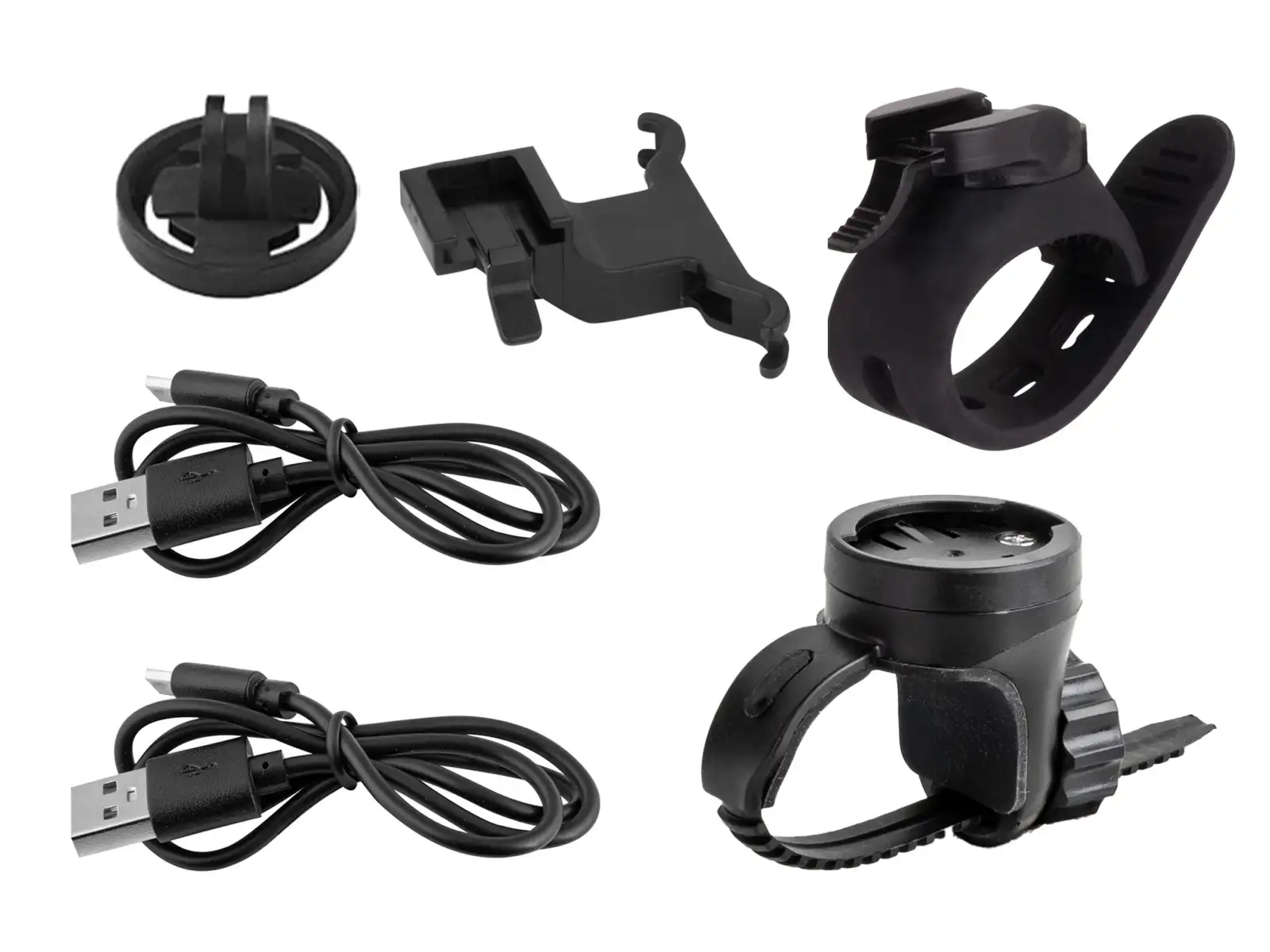 Force Pipe USB set lights front + rear black
