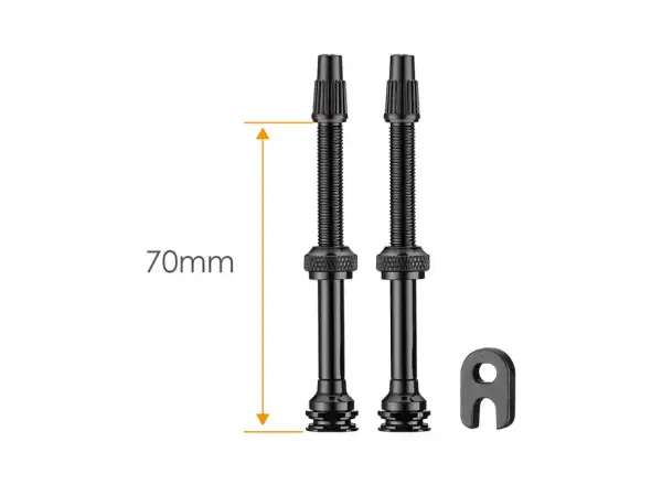 Ciclovation tubeless valves 70 mm 2 pcs black
