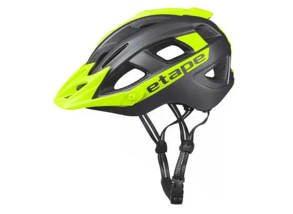 Etape Hero kids cycling helmet anthracite/yellow fluo matte