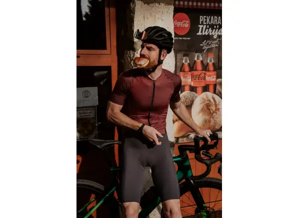 Force Script men's jersey short sleeve burgundy