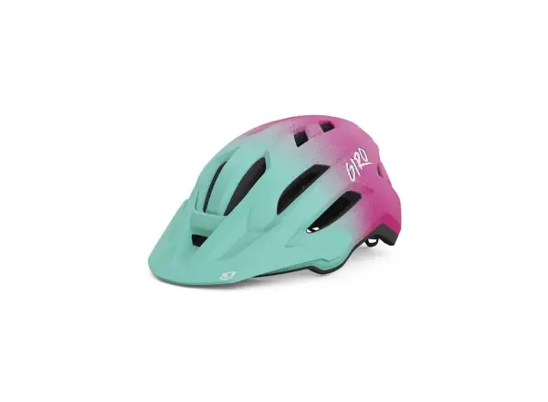 Giro Fixture II Youth children's helmet Mat Teal Fade