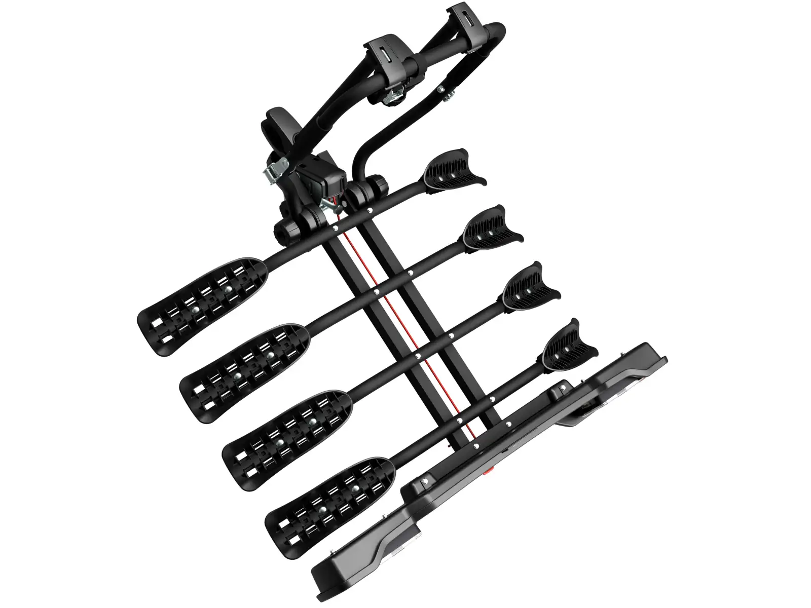 carrier SIENA for tow bar for 4 bikes Fe, black