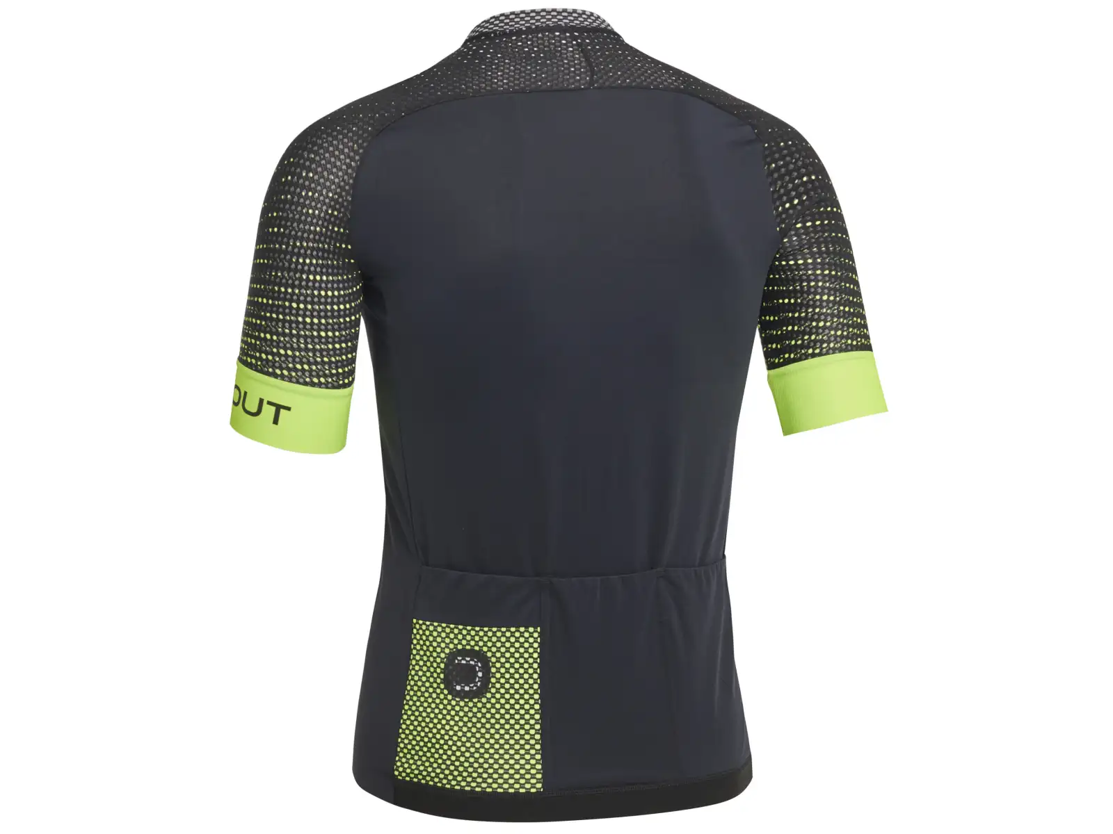 Dotout Hybrid men's jersey short sleeve Black/Fluo Yellow