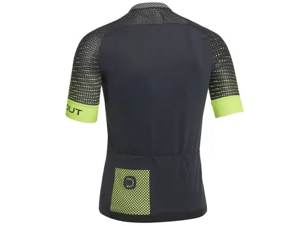 Dotout Hybrid men's jersey short sleeve Black/Fluo Yellow