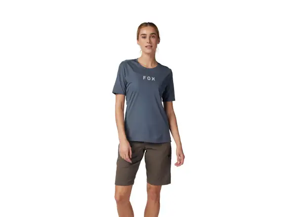 Fox Ranger Wordmark women's jersey short sleeve Graphite