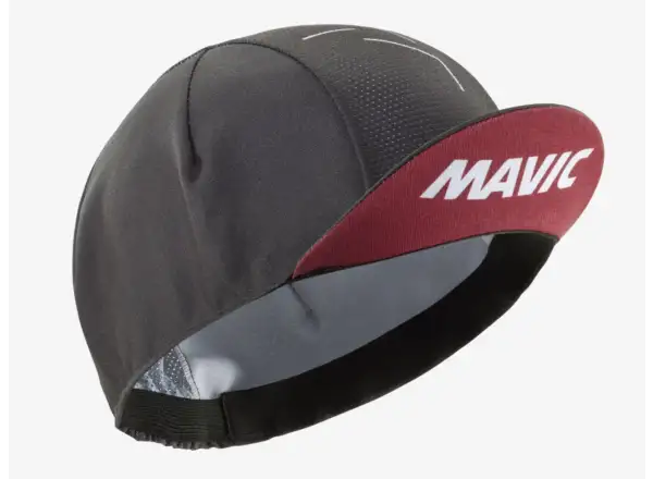Mavic Roadie cap Carbone/Burgundy