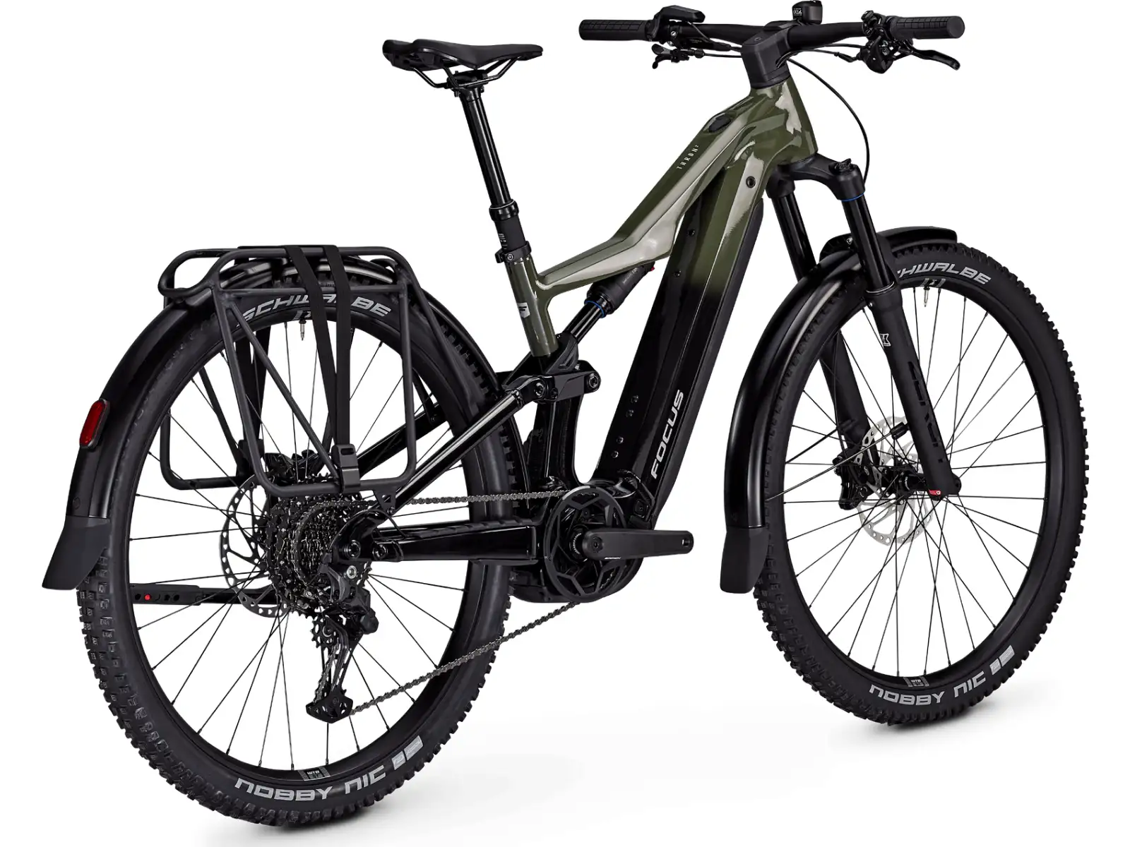 Focus Thron2 6.7 EQP mountain e-bike 800 Wh Urbangreen/Magicblack