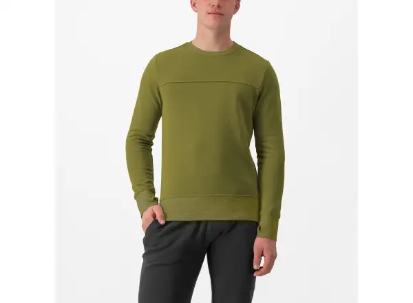 Castelli Logo men's hoodie Avocado Green