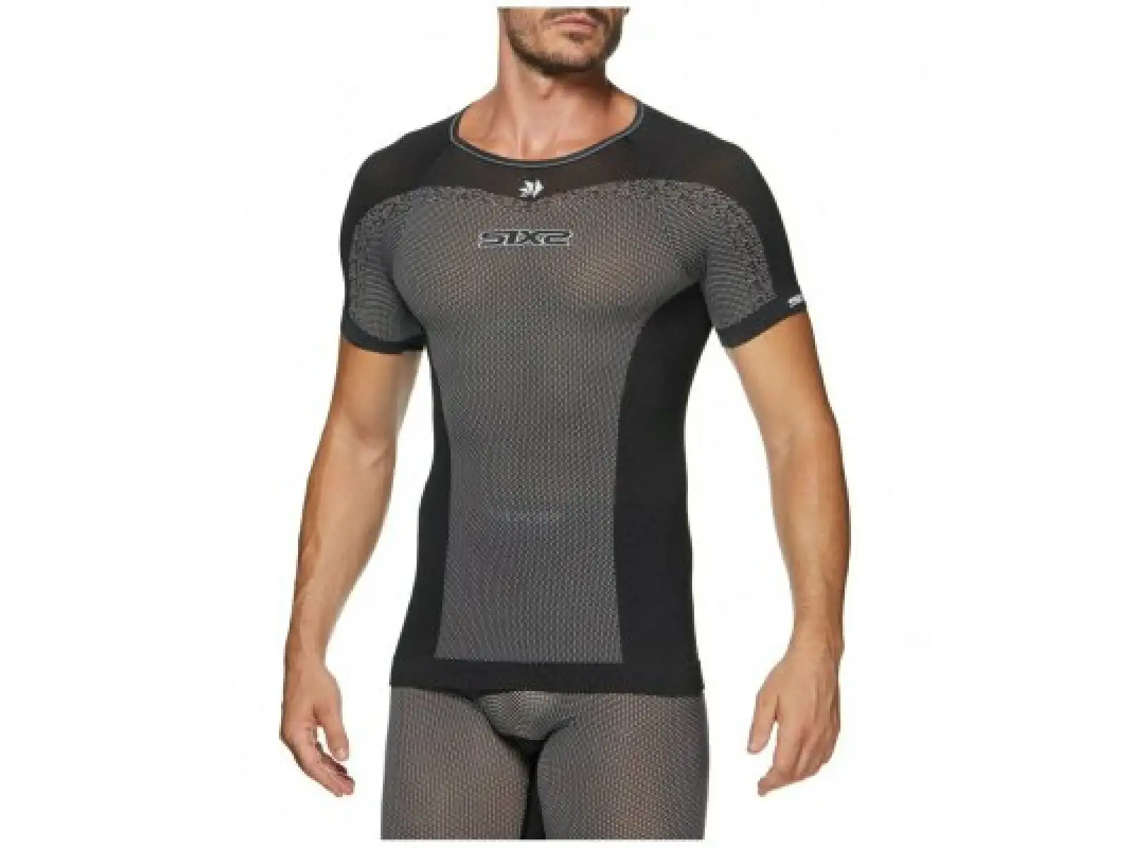 SIXS TS1L BT functional shirt short sleeve carbon black