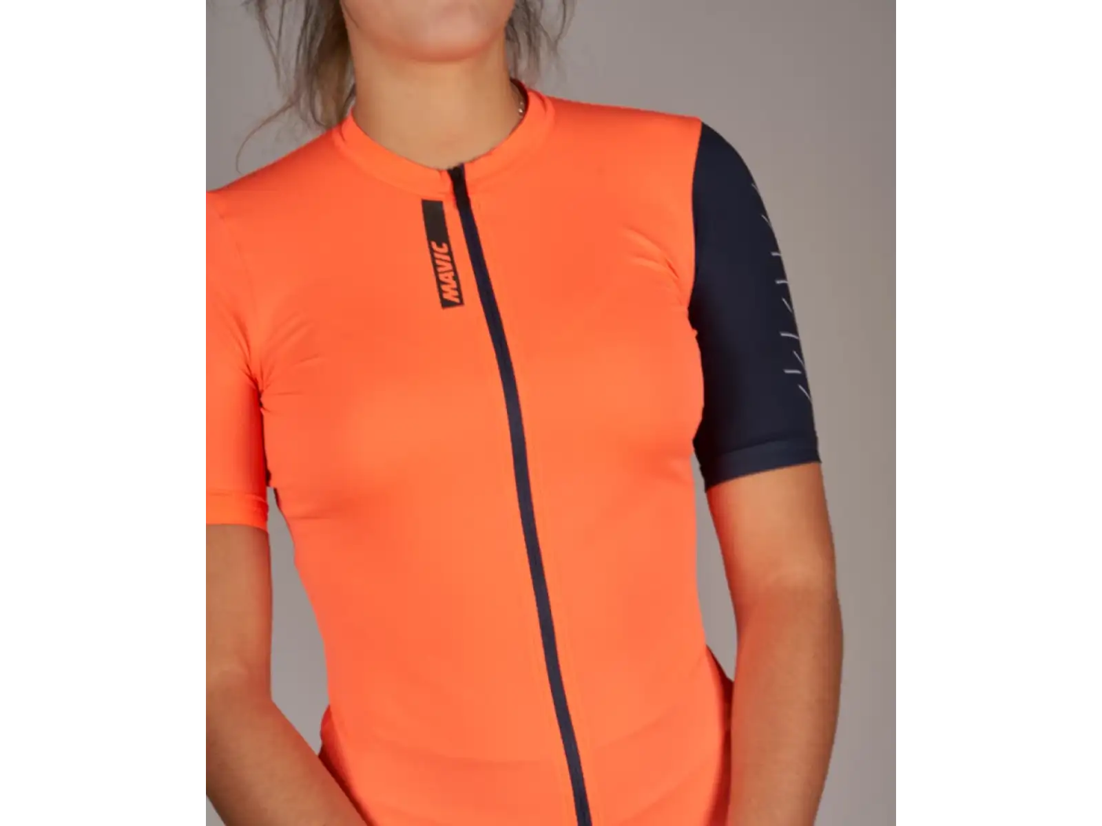Mavic Essential women's jersey short sleeve Coral/Deep Blue