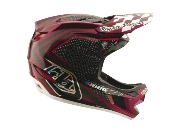 Troy Lee Designs x SRAM D4 Carbon helmet Radioscape Black/Berry