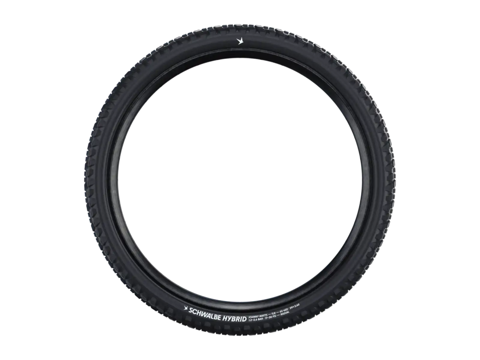 Schwalbe Hybrid JOHNNY WATTS E-50 TLR Addix Green Radial 29x2,35" MTB tire kevlar black