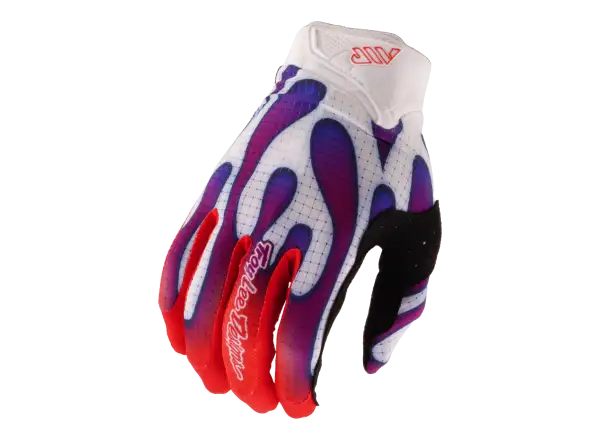 Troy Lee Designs Youth Air Overspray kids gloves White/Violet