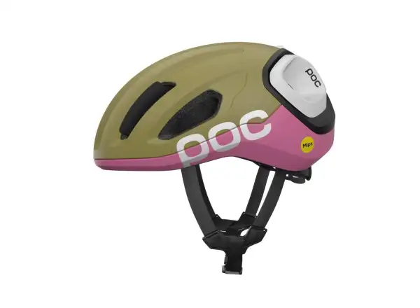 POC Amidal road helmet Olivine Green Matt/Thulite Pink Matt