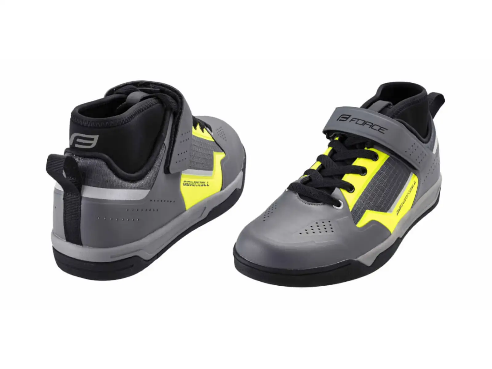 Force Downhill MTB men's shoes grey/fluo