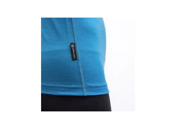 Sensor Merino Impress women's short sleeve blue/Universe shirt