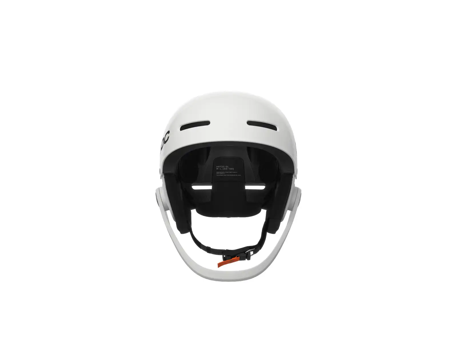 POC Artic SL MIPS ski helmet Hydrogen White/Fluorescent Orange