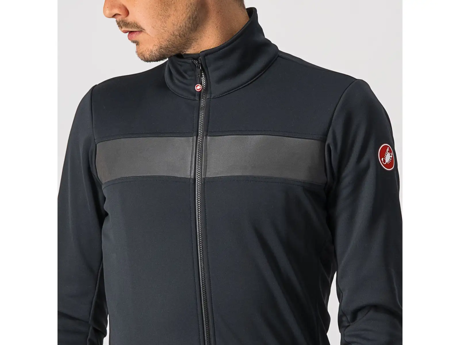 Castelli Raddoppia 3 men's jacket Light Black/Black Reflex