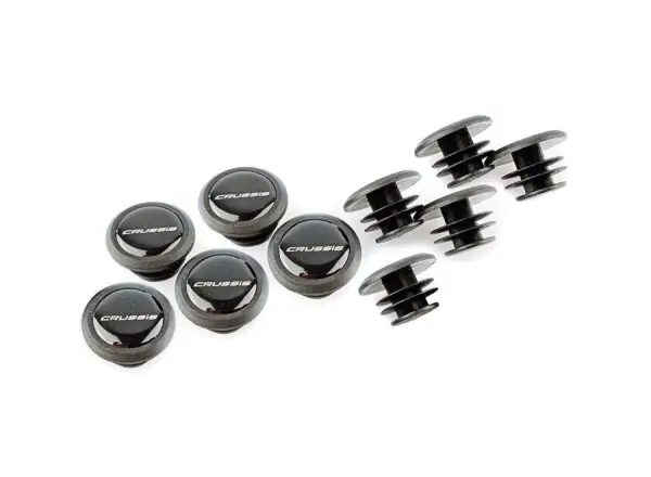 Handlebar end caps with CRUSSIS logo - 1 pc