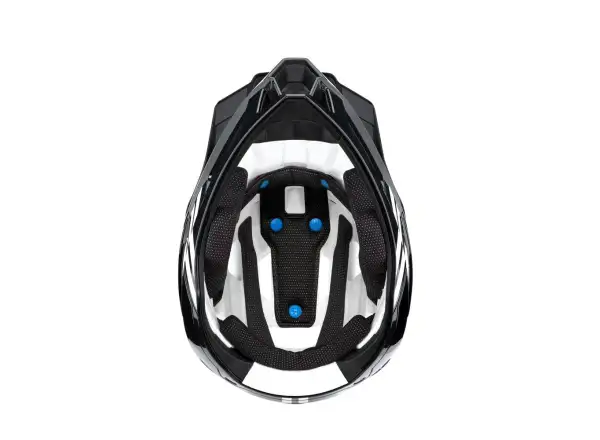 100% Trajecta w/Fidlock Helmet Black/White