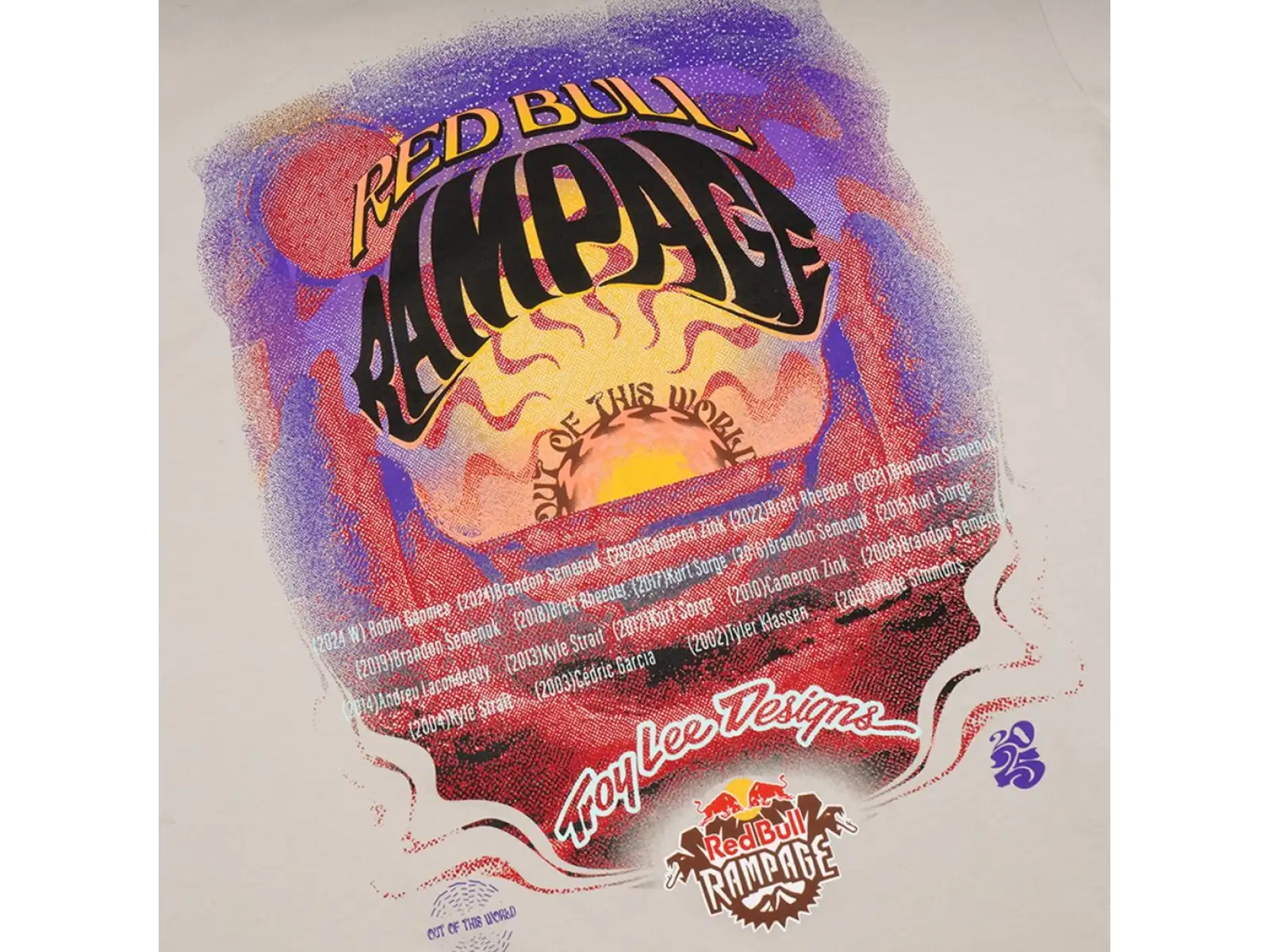 Troy Lee Designs x Red Bull Rampage Valley of Gods men's short sleeve t-shirt Bone