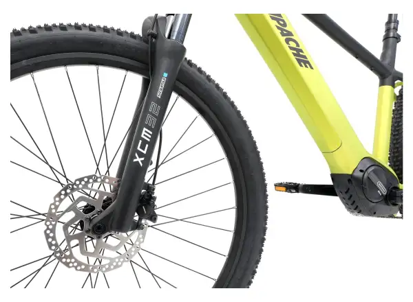 Apache Hawk 1 MX 720 Wh mountain e-bike fluo yellow