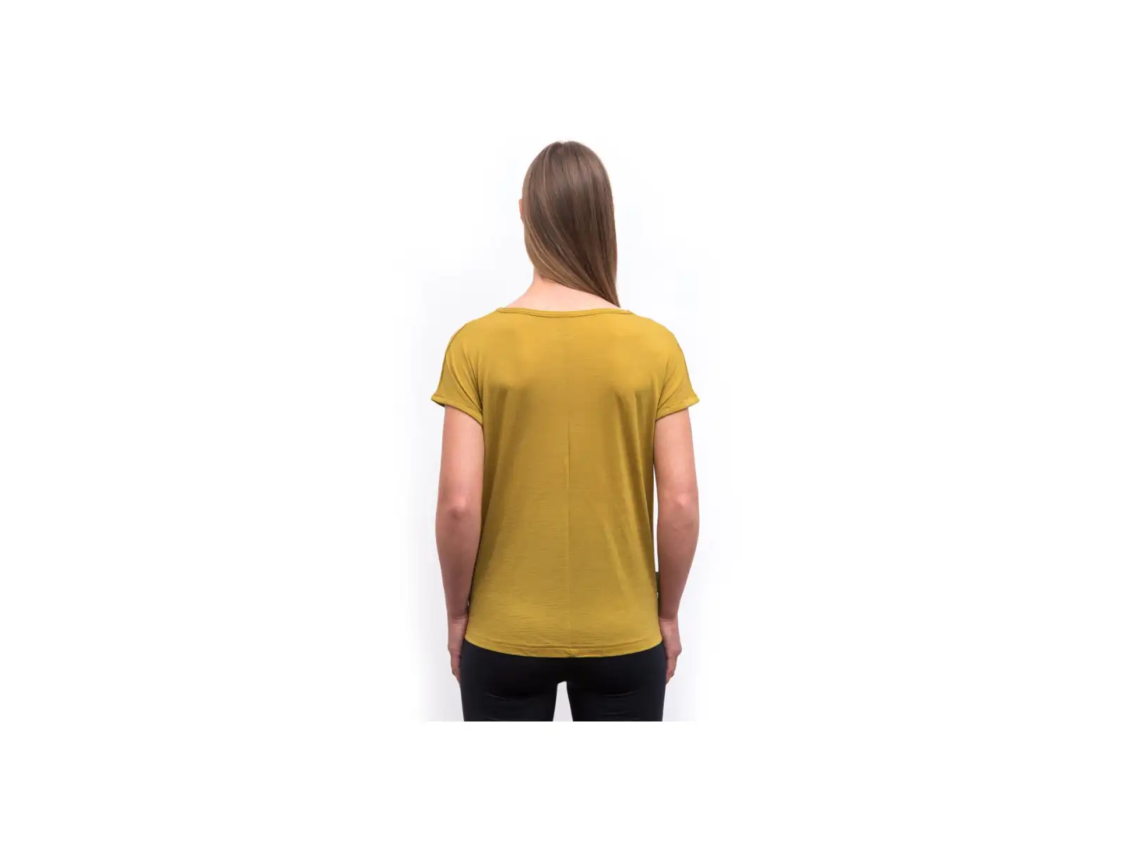 Sensor Merino Air Traveller women's short sleeve shirt Mustard