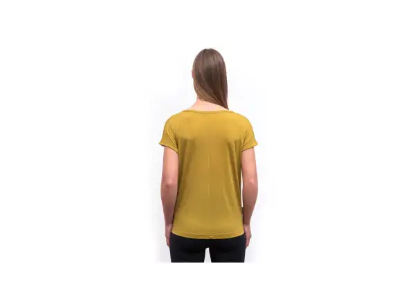 Sensor Merino Air Traveller women's short sleeve shirt Mustard