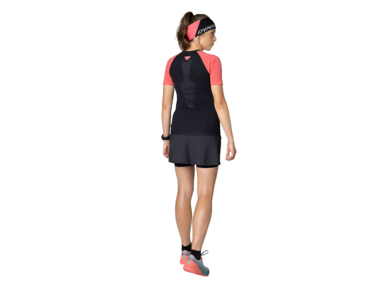 Dynafit Ultra 2in1 women's running skirt with inner shorts Black Out