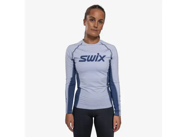 Swix RaceX Dry women's long sleeve shirt Heather/Lake Blue
