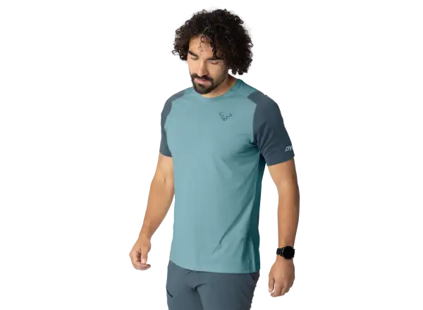 Dynafit Transalper men's short sleeve T-shirt Smoke Blue