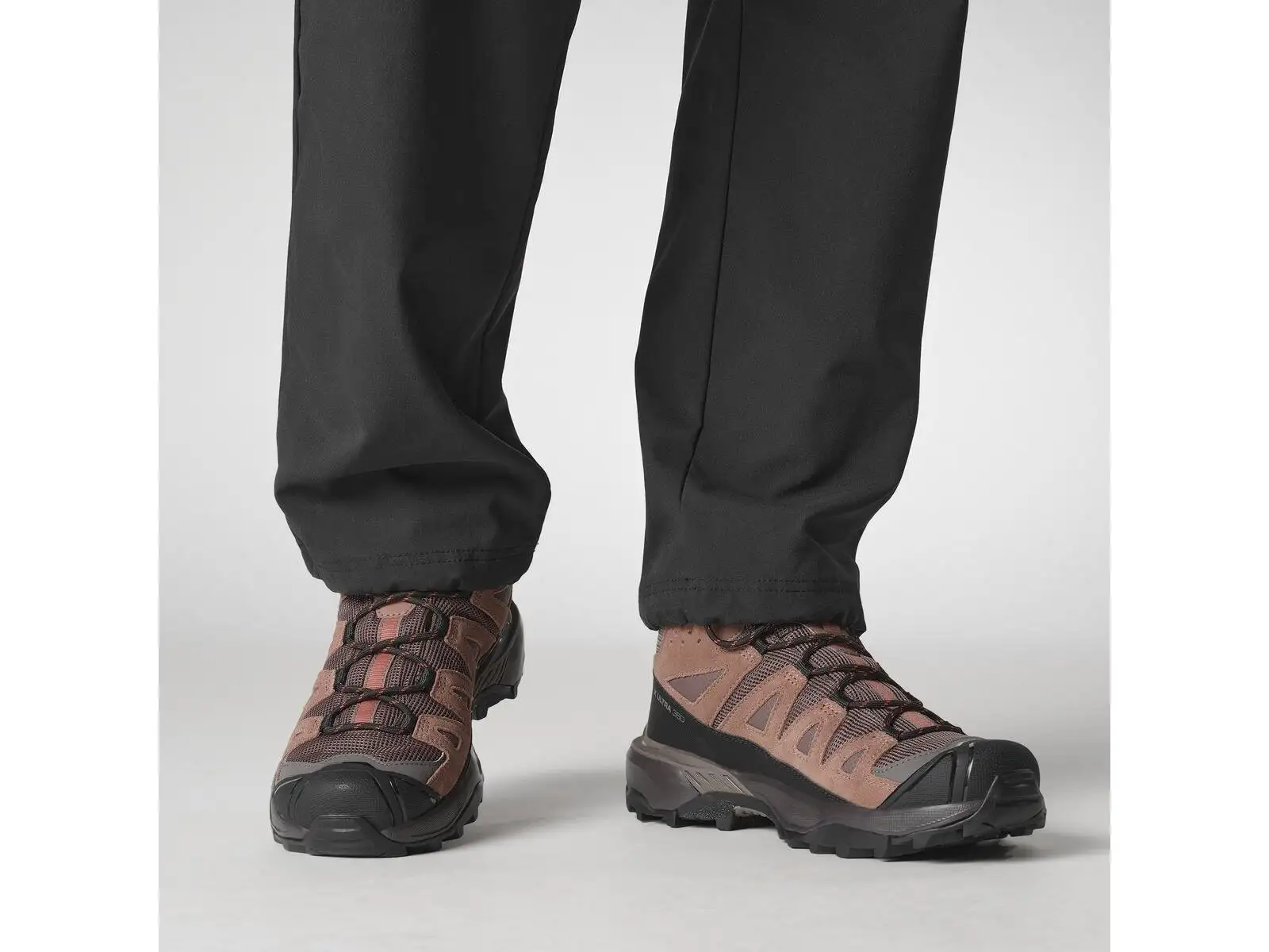 Salomon X Ultra 360 LTR MID GTX women's hiking shoes Peppercorn/Cognac/Hot Coral