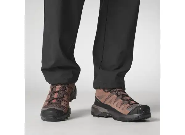 Salomon X Ultra 360 LTR MID GTX women's hiking shoes Peppercorn/Cognac/Hot Coral